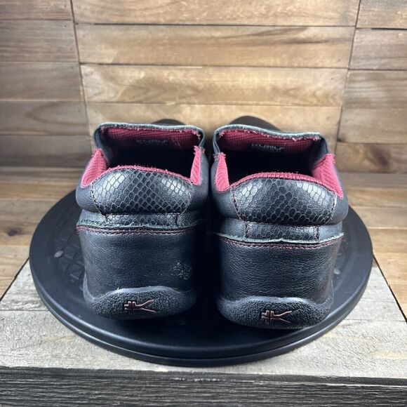 Kuru Kivi Shoes Womens Sz 11 Black Leather Slip On Comfort Flat Loafers Sneakers - Picture 4 of 10